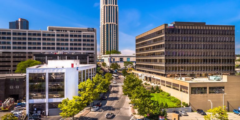 140 & 145 Huguenot Drone 2